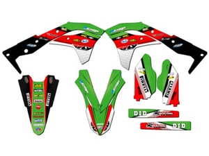 2017-2020 KX 250F RICOCHET Green Senge Graphics Kit Compatible with Kawasaki - Picture 1 of 4