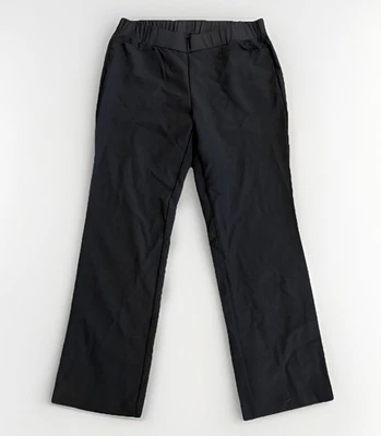 NEW LARGE Cintas Pants Women Black Pull On Straight Leg Uniform Elastic Waist - Image 1 of 4