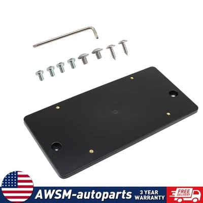 Fit For AUDI A6 S6 2012-22 2023 Rear License Plate Tag Holder Mount Bracket - Image 1 of 4