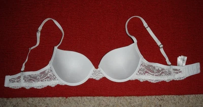 Sujetador contorno de encaje Likenew Bendon 72-730 talla US 32B, AU 10B, FR 85B, EU 70B blanco Foto 1 de 4