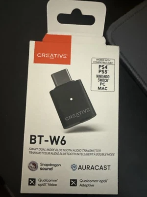 Creative BT-W6 Wireless Bluetooth 5.4 and LE Audio Transmitter - Image 1 of 2