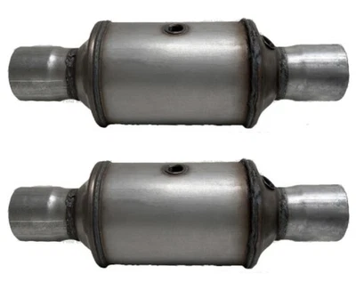 Universal Weld In Dual Catalytic Converter for 2011-2016 Ford F250 Super 6.2L - Image 1 of 4