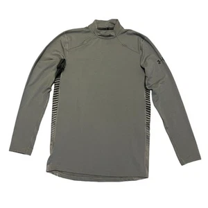 Under Armour Coldgear Reactor Mock Neck Long Sleeve Shirt Size Small - Picture 1 of 4