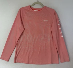 Columbia PFG Women's Tidal Tee II Long-Sleeve T Shirt Pink Fishing Size M - Picture 1 of 15