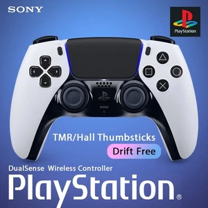Obsidian White PS5 DualSense TMR Thumbsticks Upgraded Controller - Picture 1 of 5