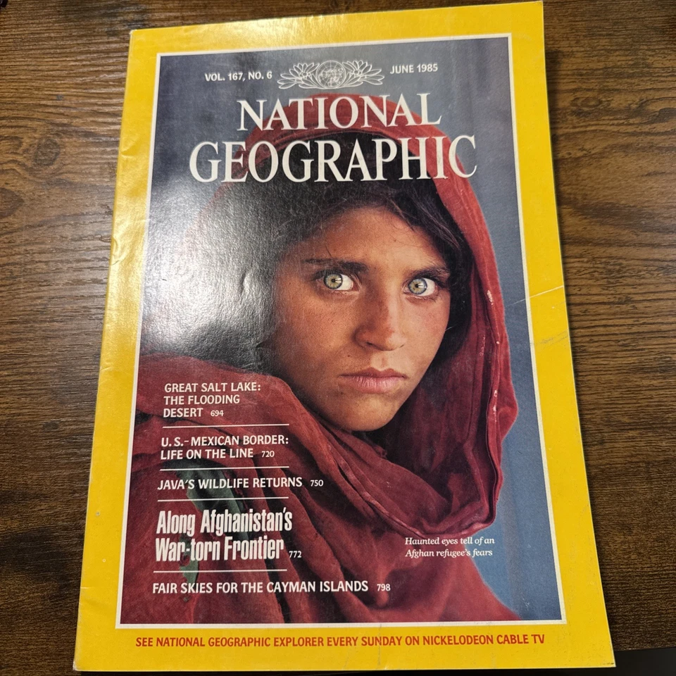 National Geographic - June, 1985 Issue Afghan Girl Vol. 167, NO. 6 - Image 1 of 4