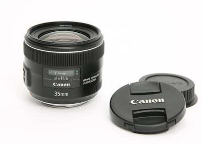 Canon EF 35mm f/2 IS USM EF-Mount Wide-Angle Prime Lens / Full-Frame Format - Image 1 of 4