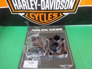 Harley Davidson Big Twin TWIN CAM Rpl BILLET BLACK/GRAY LIFTER BASE COVERS - Picture 1 of 10