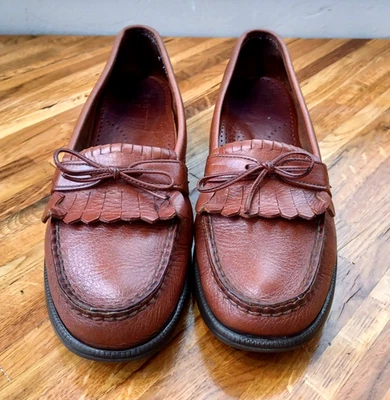 SAS Tripad женщин 9,5 М галечный коричневый галстук-бабочка Kiltie мокасины Moc носок комфорт США - Изображение 1 из 4