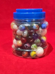 ENORME Lote 161 Canicas de Vidrio 14-25mm - Mezcla Vintage y Moderna (Ojo de Gato, Remolinos)  - Imagen 1 de 19