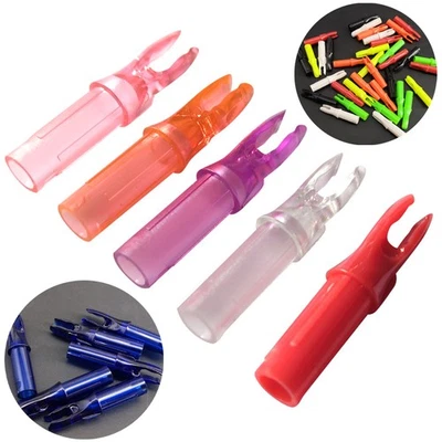 60X Archery Arrow Nock ID6.2mm Arrow Inserts Push-in Shooting Target Hunting DIY - Image 1 of 4