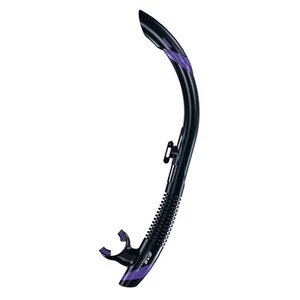 Atomic SV2 Semi-Dry Snorkel - Black/Purple - Scuba and Free Diving - Picture 1 of 4