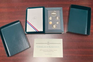 1997 US Mint Prestige Set W/ Silver Botanic Garden Commemorative Coin And CoA - Picture 1 of 5