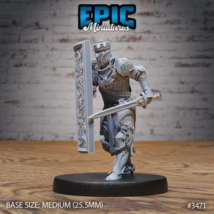 Tower Knight - 28mm/32mm Scale - Epic Miniatures - Chivalry Garden - Bild 1 von 31
