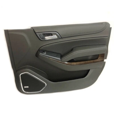 Panel de puerta de pasajero delantero derecho 15-20 Chevrolet Tahoe Suburban JET NEGRO 22903196 Foto 1 de 4