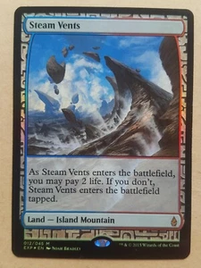 FOIL Steam Vents Zendikar Expedition Masterpiece MTG Magic the Gathering Cards - Picture 1 of 6