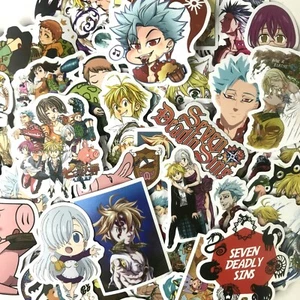 50pc Seven Deadly Sins Laptop Notebook Skateboard Water Bottle Sticker Pack - Picture 1 of 9