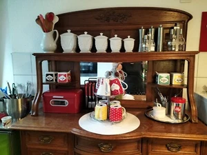 Alter Küchenschrank, Kuchenbuffet, antik, mit altersentspr. Gebrauchsspuren - Bild 1 von 10