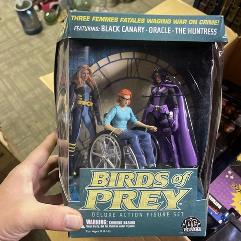 Birds of Prey Deluxe Action Figure Set Black Canary Oracle Huntress DC Direct Cover