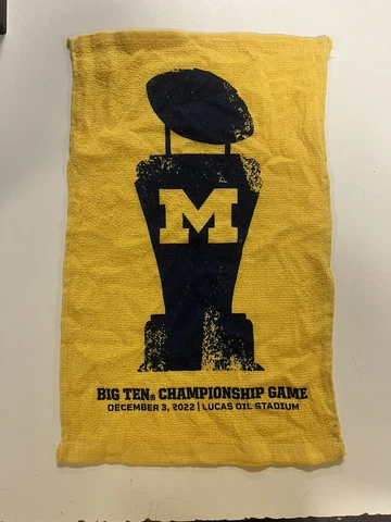 2022 Big Ten Championship Game Towel Michigan Wolverines Football Cover