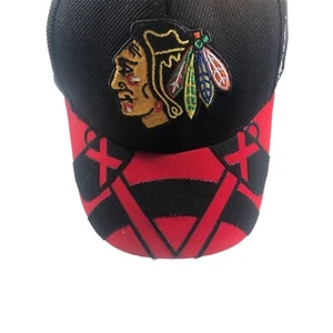 NHL - Reebok 2015 Chicago Blackhawks - Mütze/Cap Stanley Cup Final Patch - schwarz - Bild 1 von 24