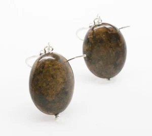 Jay King Mine Finds Brown Stone Dangle Earrings - Picture 1 of 3