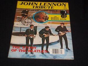 1980 WINTER JOHN LENNON TRIBUTE MAGAZINE - THE BEATLES STORY COVER - L 10389