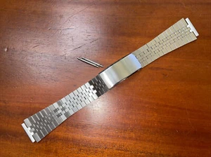 Banda de reloj SS de repuesto para hombre 18 mm, 6 1/4"" ajustable - Imagen 1 de 3