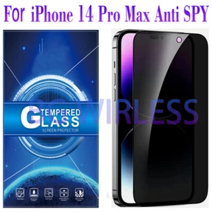 For iPhone 14 Pro Max Anti Spy Privacy Tempered Glass Screen Protector FILM - Picture 1 of 9