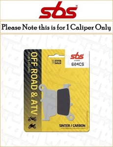 Honda XR 400 R 1996-2002 [Rear Carbon Brake Pads] [SBS CS Series] - Picture 1 of 1