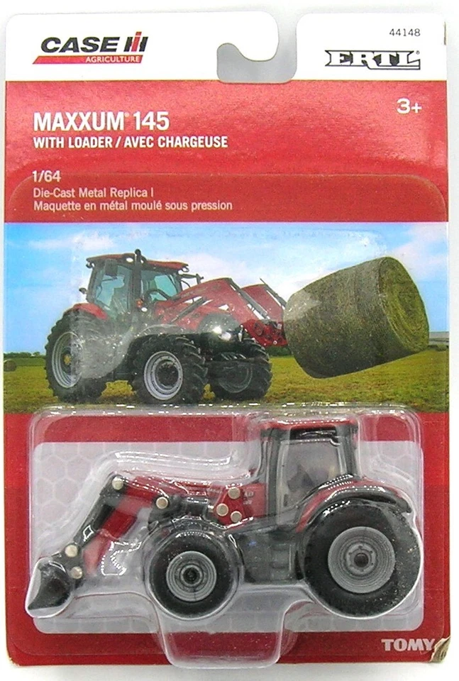 Case IH 1/64 Scale Die-Cast Metal Maxxum 145 With Loader ERTL 44148 - Image 1 of 1