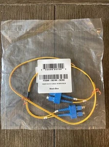 NEW BLACK BOX FOSM-001M-SCSC OS2 OFNR SC To SC Fiber Optic Duplex Patch Cable - Picture 1 of 2