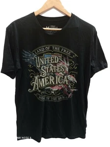 Galt USA Signature American Collection Camiseta/camiseta de hombre, negra, talla L - Imagen 1 de 4