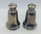 Marshall Field & Co Antique Sterling Silver Hammered Pair Salt & Pepper Shakers