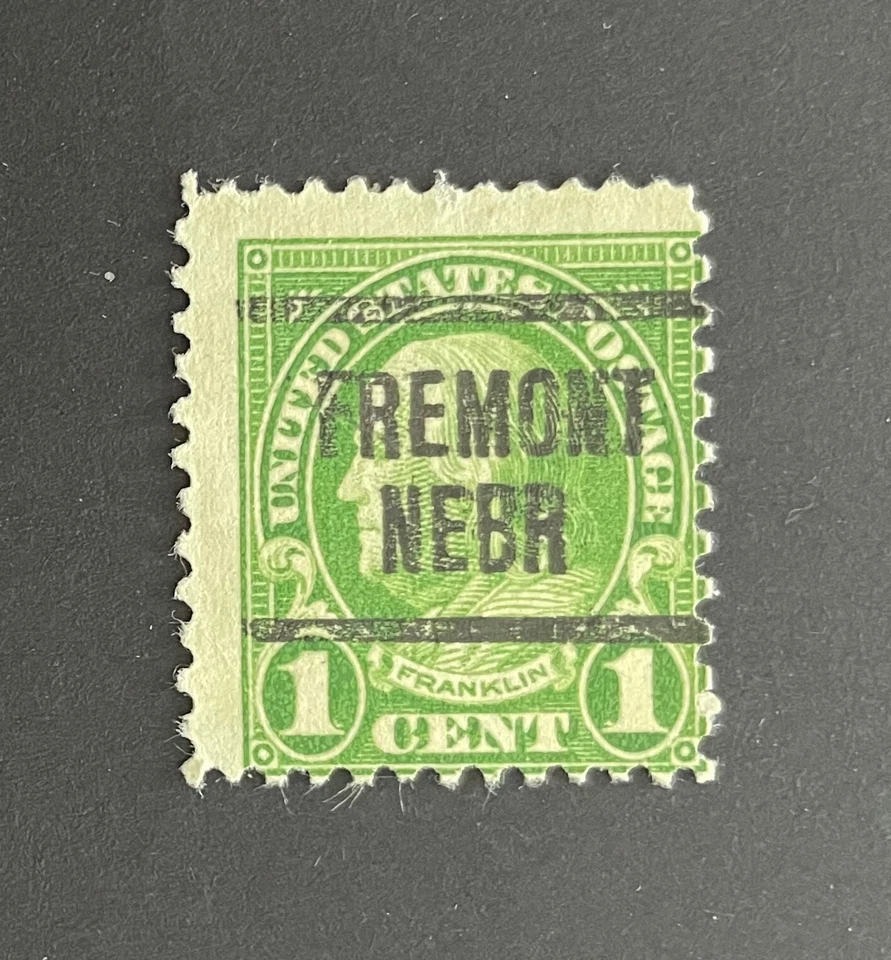 Fremont, Nebraska Type 204 Precancel - 1 cent Franklin - U.S. #632 - NE - Image 1 of 1