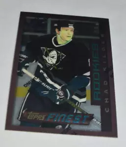 1996 TOPPS FINEST - RC CHAD KILGER CENTER MIGHTY DUCKS OF ANAHEIM CARD # 81 - Bild 1 von 4