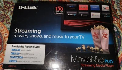 Reproductor multimedia de transmisión D-Link MovieNite Plus DSM-312 puerto WiFi y Ethernet (K) Foto 1 de 3