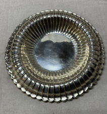 Mexican Sterling Large Fluted Bowl Ortega Silversmiths 