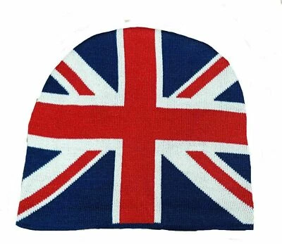 GLORIOUS BRITAIN Union Jack Beanie Mütze Herren Damen Großbritannien Flagge The Queen Woolie