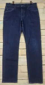 Jeans blu AG ADRIANO GOLDSCHMIED The Graduate gamba sartoriale taglia 32x32 $198 - Foto 1 di 10