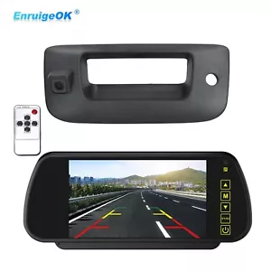 For Chevrolet Silverado GMC Sierra 2007-2014 Rear View Backup Camera +7" Monitor - Picture 1 of 19