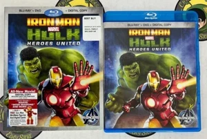 Iron Man Hulk: Heroes United (Blu-ray/DVD, 2013, 2-Disc Set) With Slipcover - Picture 1 of 4