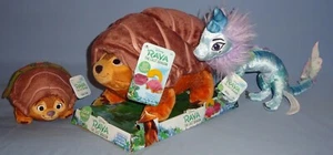 Disney Raya and The Last Dragon-Plush Tuk Tuk Fold & Roll-Sisu talks-DOLL LOT-3 - Picture 1 of 11