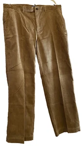 Pantalones BASS Para Hombre 40x32 (43x31) CORDUROY Bronceado Pierna Ancha Nuevos con Etiquetas Oficina Informal Calidad - Imagen 1 de 11