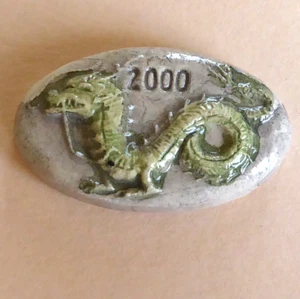 Fève artisanale du MH 2000 pour l' An 2000 - Le Dragon - Picture 1 of 1