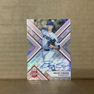 2018 Elite Extra Edition Autographs Status Die Cut Red #17 Brady Singer Auto /50 - Picture 1 of 3