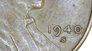 Lincoln Wheat Cent Mint Error: 1940 S Nice Doubling ~ Free Shipping (CO-610) - Picture 1 of 4