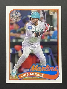 2024 Topps Series 1 1989 #89B2-20 Luis Arraez Miami Marlins - Picture 1 of 7