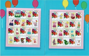 Stamps 2014 Australia Peppa Pig pair of sheetlets of 10 in official POP - Picture 1 of 2