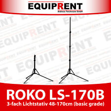 ROKO LS-170B Basic Grade Lichtstativ für Leuchten 3-fach 47-170cm (EQ395)